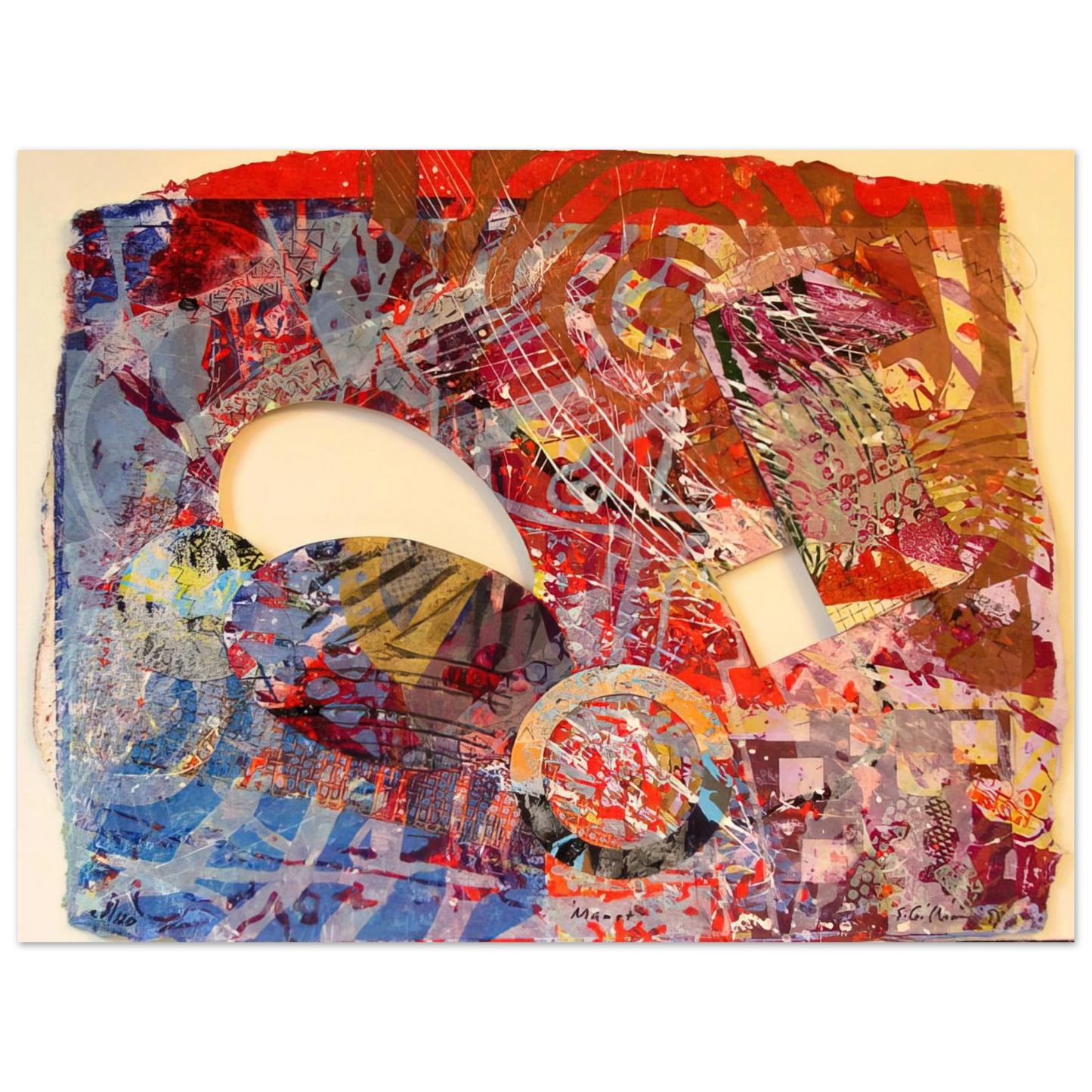 Sam Gilliam - Manet III  75x100 cm / 30x40inches Fine Art Poster