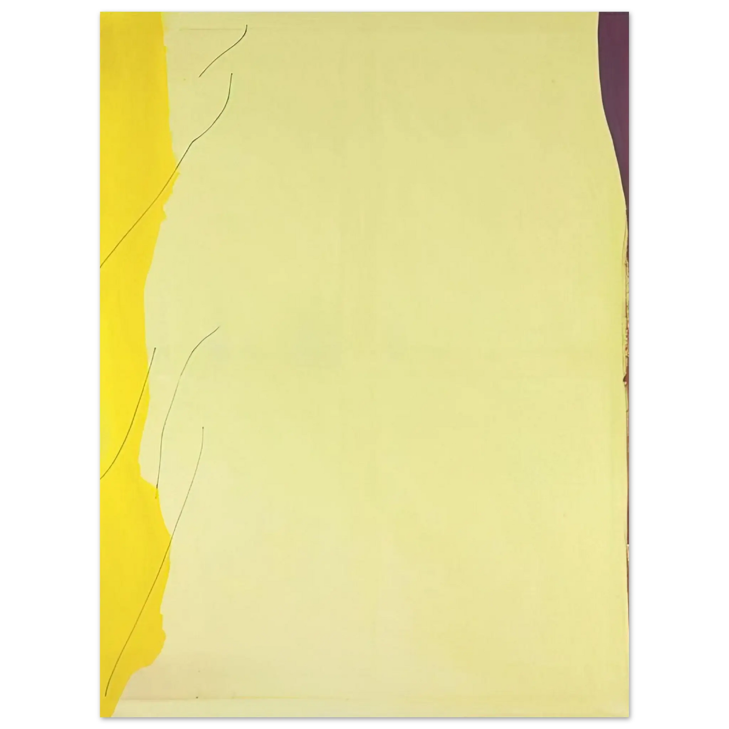 Helen Frankenthaler - Distillation - 1973 Wall art - 21x29.7 cm / 8x12" - Premium Wooden Framed Poster With Fine Art Paper - Wood frame