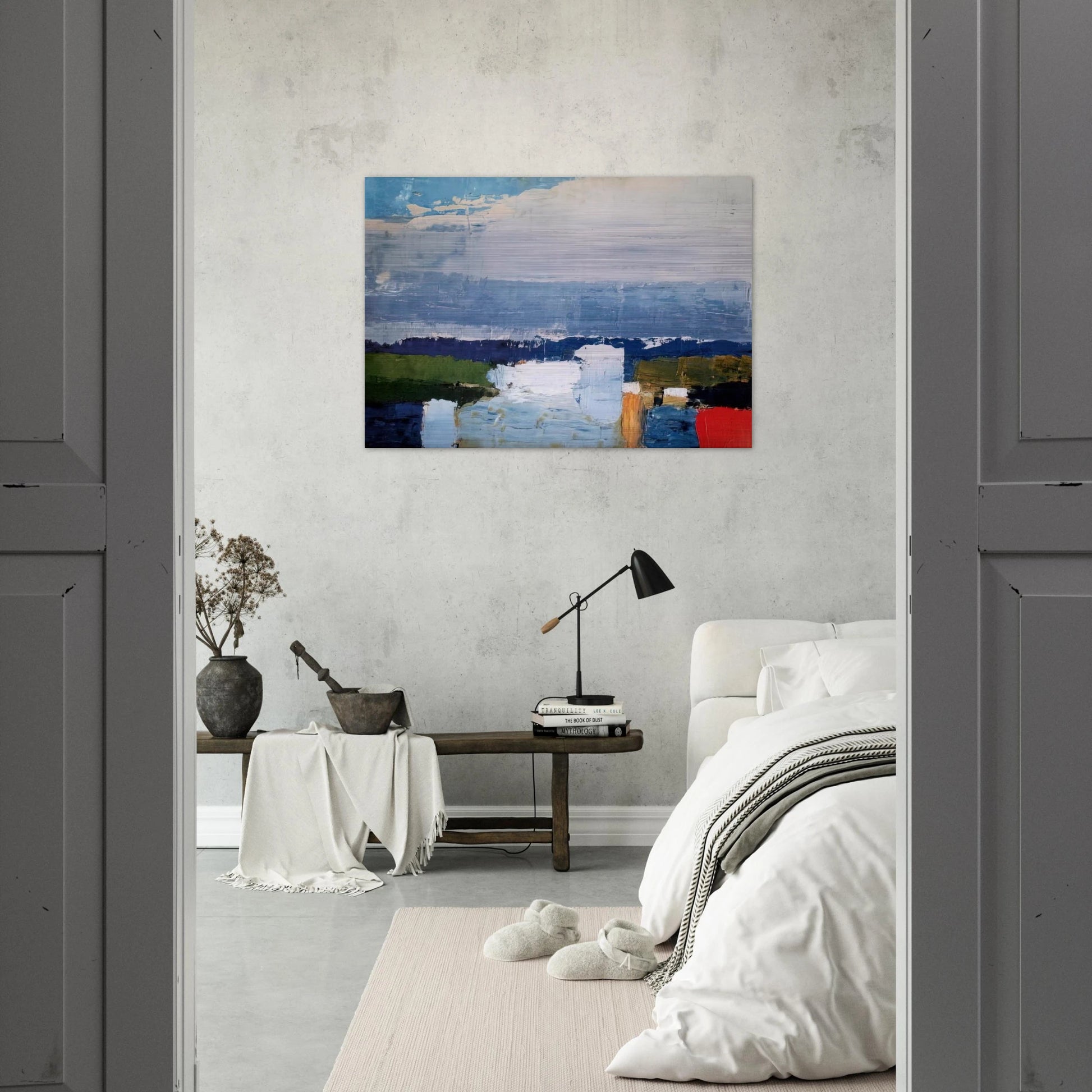 Paysage du midi - Art Informel - Nicolas de Stael Brushed Aluminum Print - 70x100 cm / 28x40 inches | Nicolas de Stael Aluminum Print | Nicolas de Stael Prints