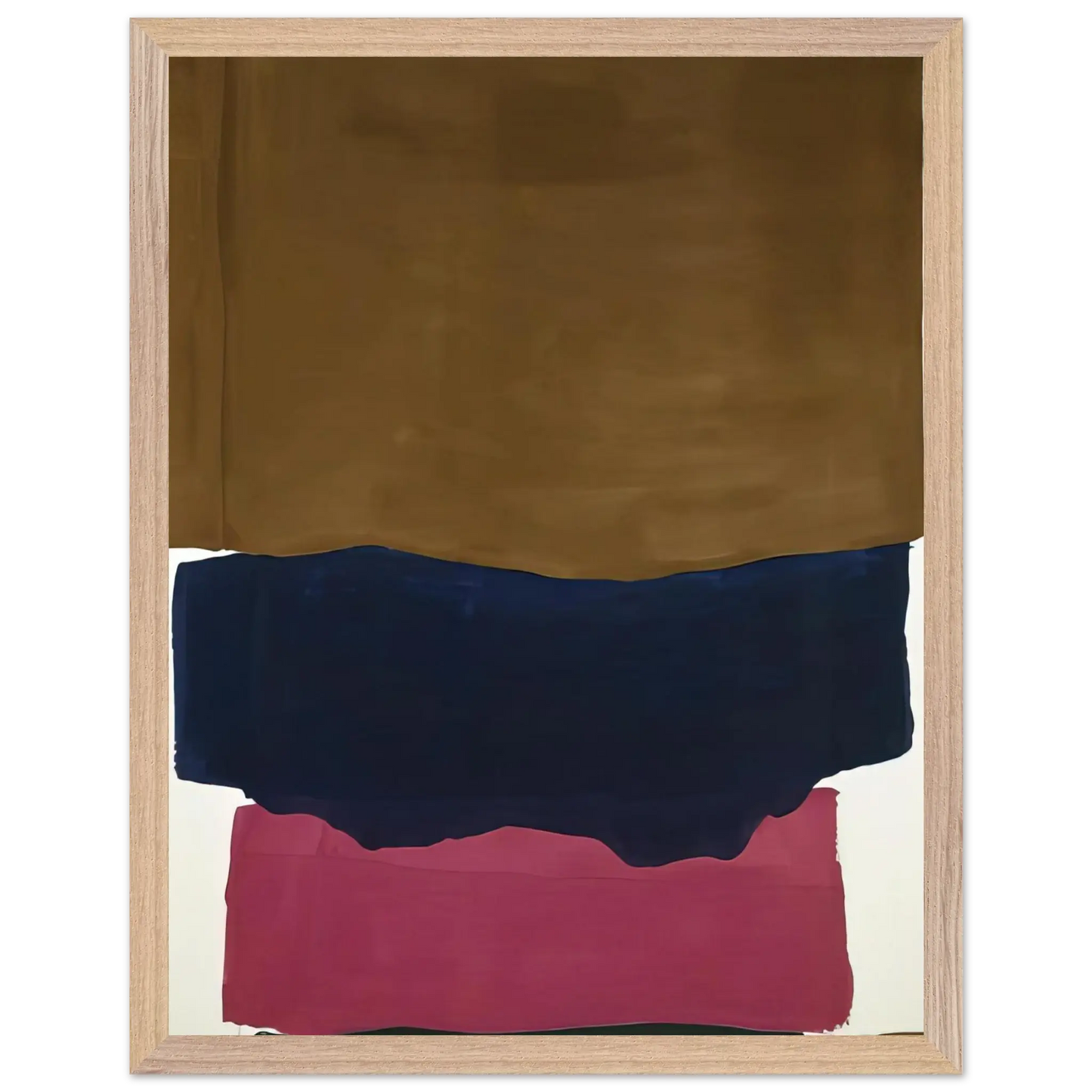 Helen Frankenthaler - Indian Summer - 1967 Wall art - 20x25 cm / 8x10 Inches - Premium Wooden Framed Poster With Fine Art Paper - Black frame