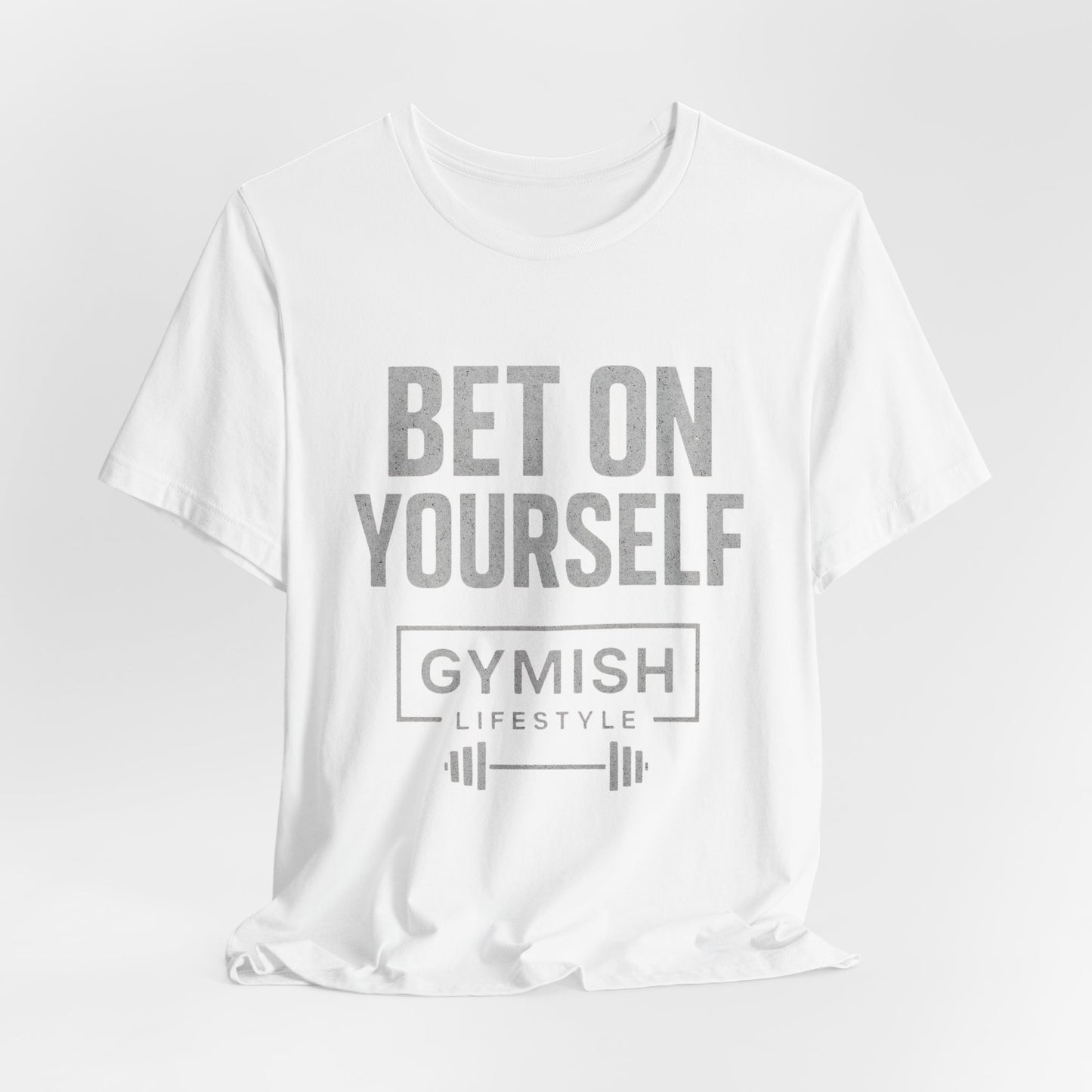 Camiseta de motivación fitness - Gymish Lifestyle Apuesta por ti mismo Camisetas de entrenamiento para hombre