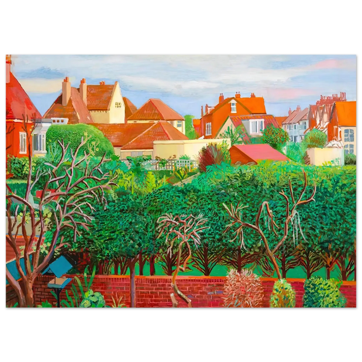 David Hockney - David Hockney Wall art - A2 (42 x 59.4  cm) - Premium Wooden Framed Poster With Fine Art Paper - Wood frame