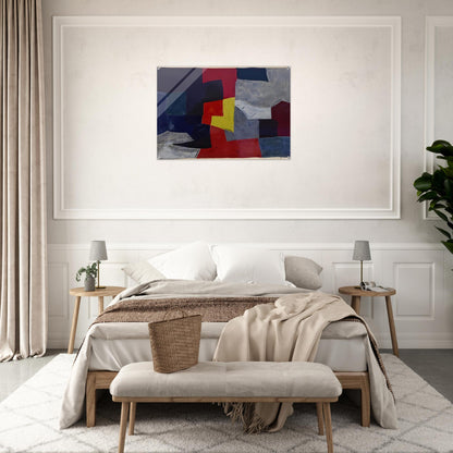 Composition grise, rouge et jaune - 1960 - Serge Poliakoff Acrylic Print - 70x100 cm / 28x40″ inches
