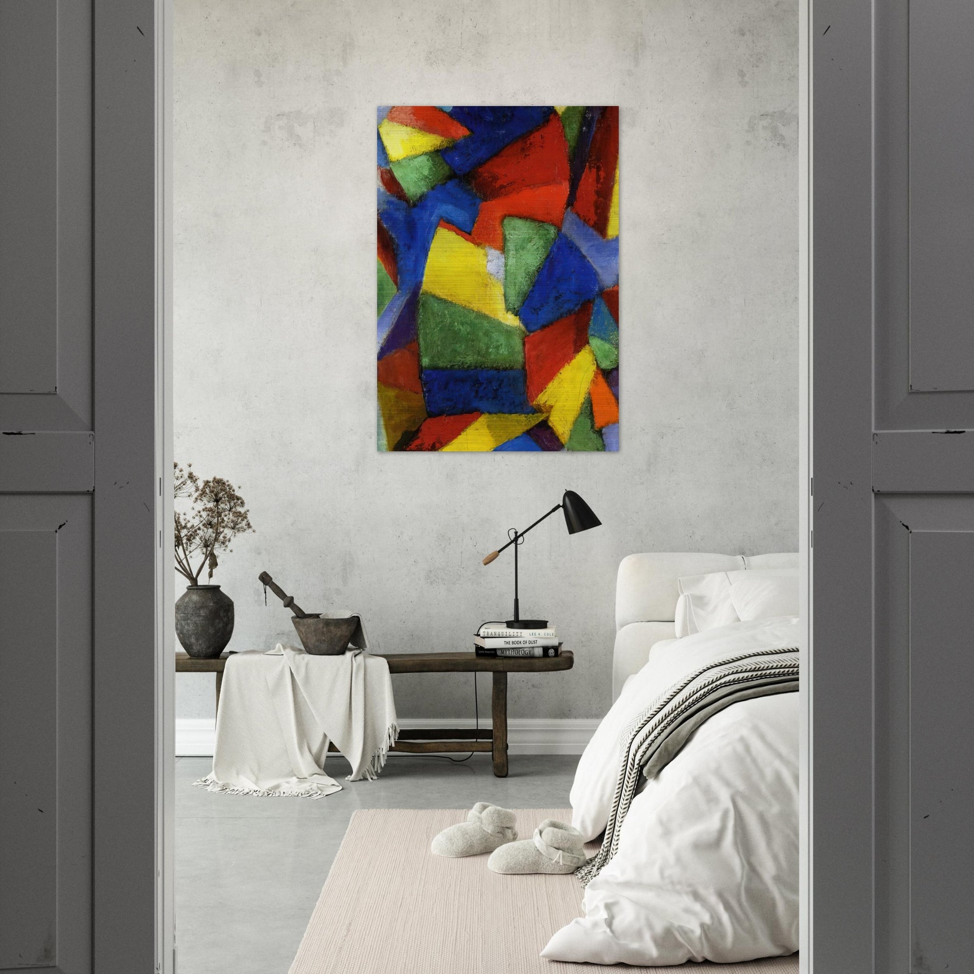 Synchromy in Blue-Violet - 1912 - Morgan Russell Brushed Aluminum Print - 70x100 cm / 28x40 inches | Morgan Russell Aluminum Print | Morgan Russell Prints