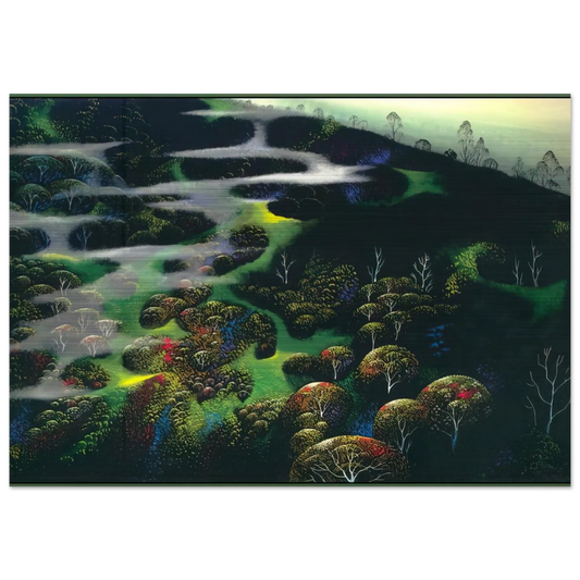 Spot of Magic - Eyvind Earle Brushed Aluminum Print - 70x100 cm / 28x40 inches | Eyvind Earle Aluminum Print | Eyvind Earle Prints