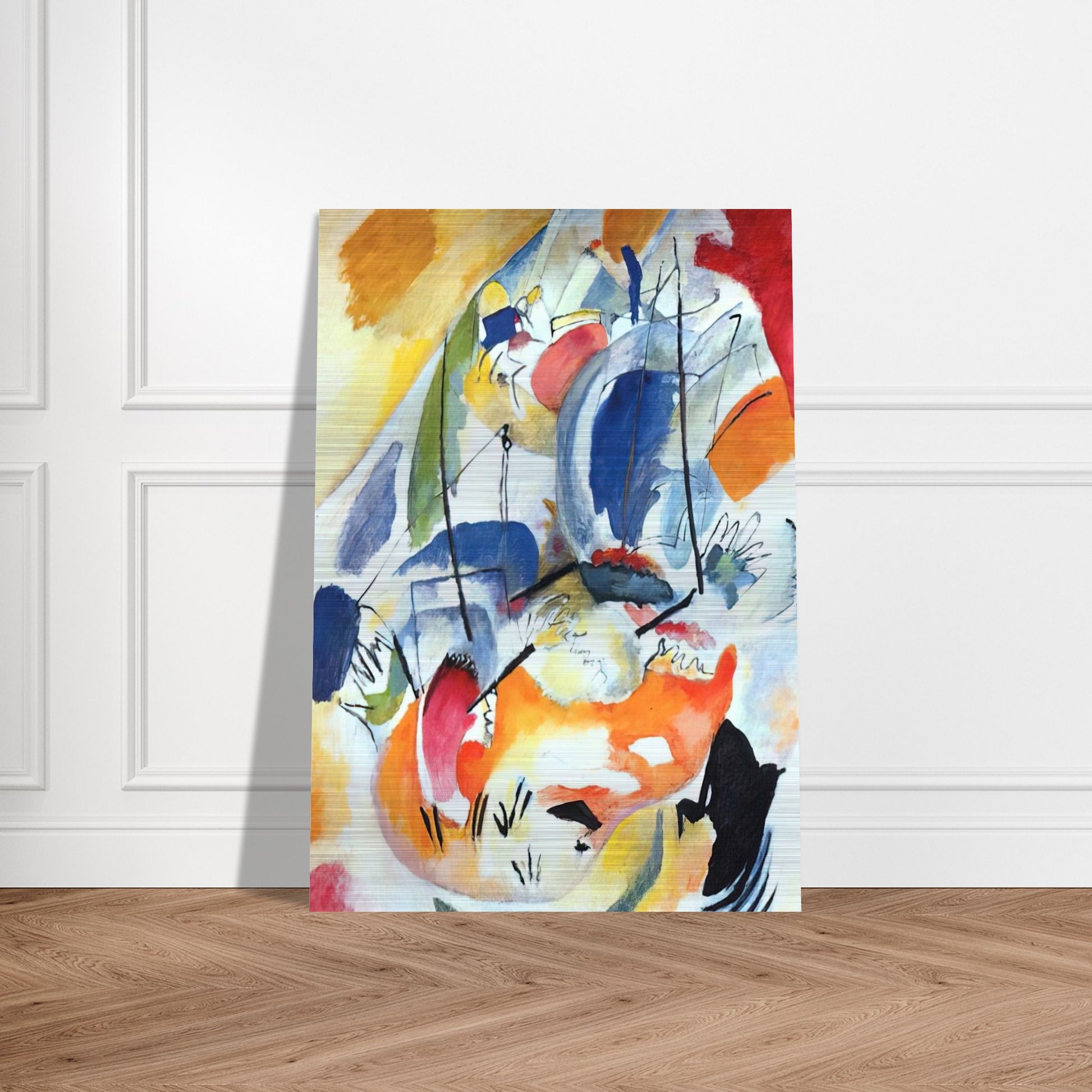 IMPROVISATION 31 SEA BATTLE 1913 - Wassily Kandinsky Brushed Aluminum Print - 70x100 cm / 28x40 inches | Wassily Kandinsky Aluminum Print | Wassily Kandinsky Prints