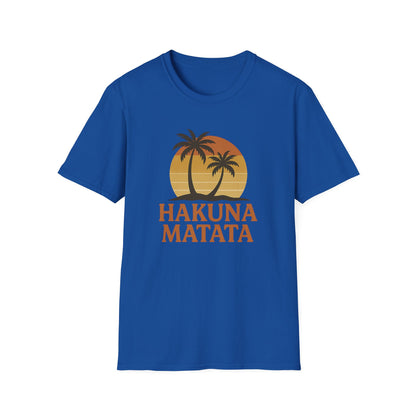 Camiseta con gráfico retro de Hakuna Matata, camiseta con vibra positiva "No Worries", camiseta vintage inspirada en los 90, camiseta con frase "Siéntete bien", regalo unisex