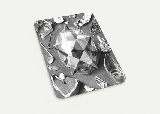 CONTRAST ORDER AND CHAOS By MC Escher Pack of 10 Post Cards | MC Escher Post Cards | A6 (10.5 x 14.8 cm) - 4.1 x 5.8 inches