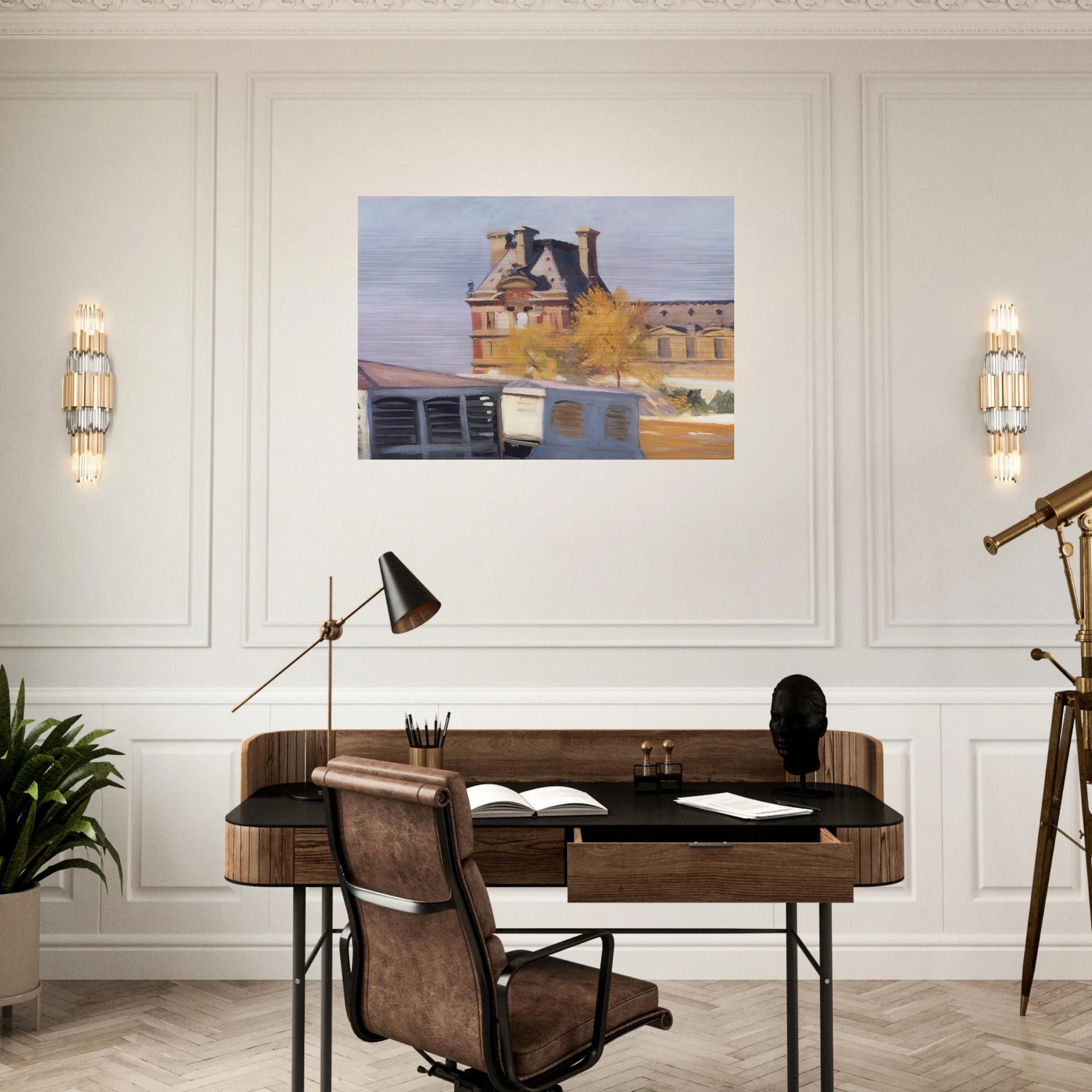 Le Pavillon de Flore - Edward Hopper Brushed Aluminum Print - 70x100 cm / 28x40 inches | Edward Hopper Aluminum Print | Edward Hopper Prints