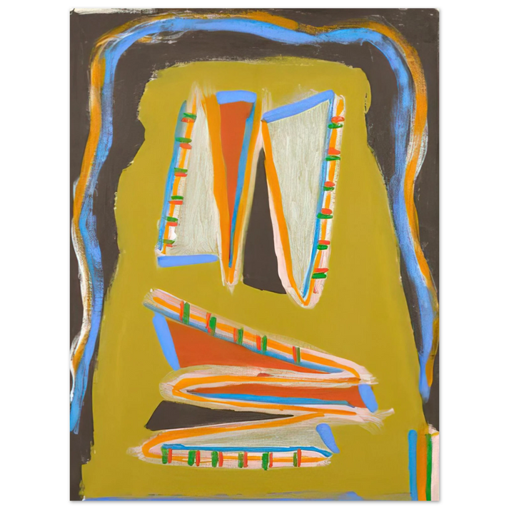Betty Parsons - Indian Writhing - 1977  75x100 cm / 30x40inches Fine Art Poster