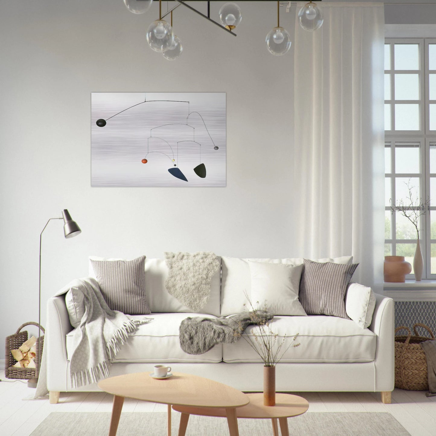 MOBILE 1932 - Alexander Calder Brushed Aluminum Print - 70x100 cm / 28x40 inches | Alexander Calder Aluminum Print | Alexander Calder Prints