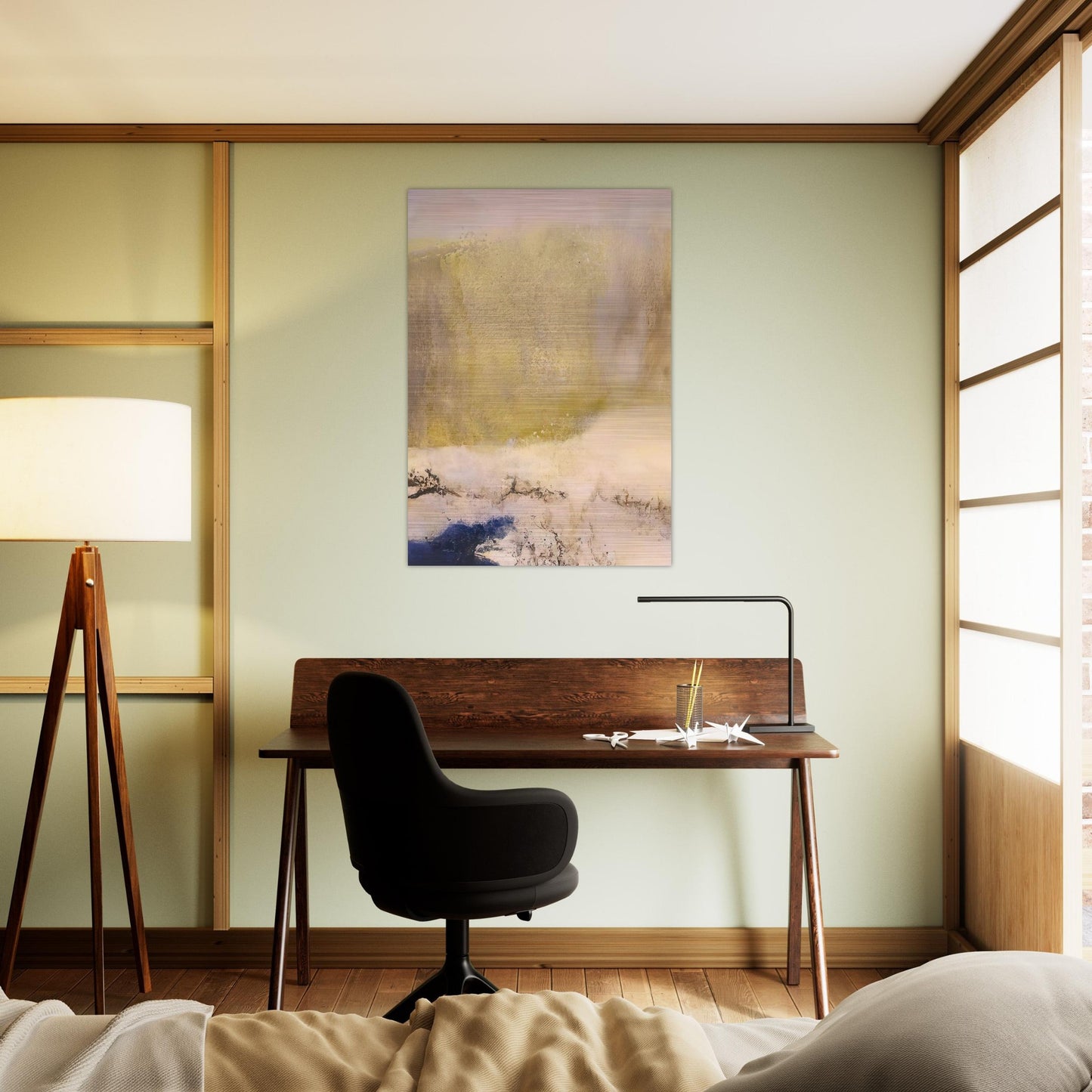 01 02 1997 1997 - Zao Wou-Ki Brushed Aluminum Print - 70x100 cm / 28x40 inches | Zao Wou-Ki Aluminum Print | Zao Wou-Ki Prints