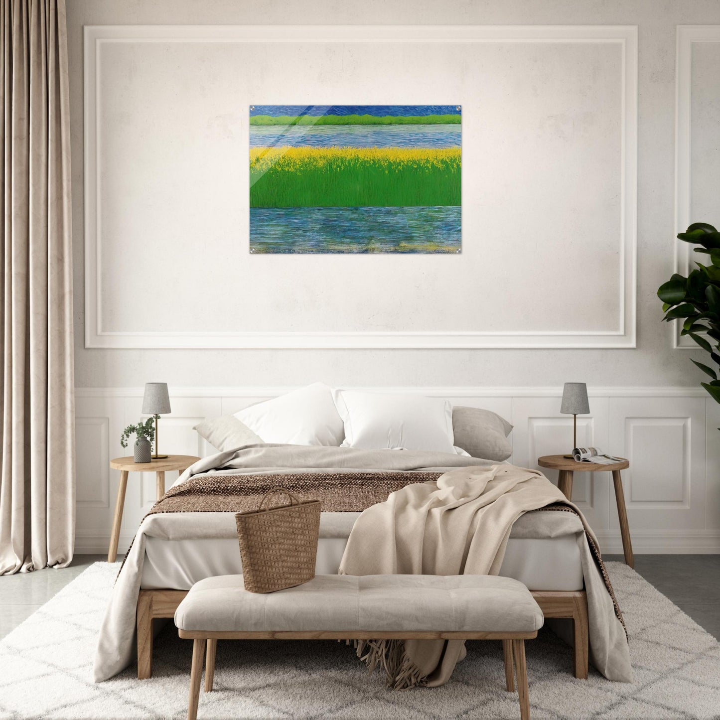 Sea of Grass - 1983 - Jimmy Ernst Acrylic Print - 70x100 cm / 28x40″ inches | Jimmy Ernst Wall Art | Jimmy Ernst Prints
