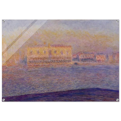 The Doges' Palace Seen from San Giorgio Maggiore, Venice - claude monet Acrylic Print - 70x100 cm / 28x40″ inches