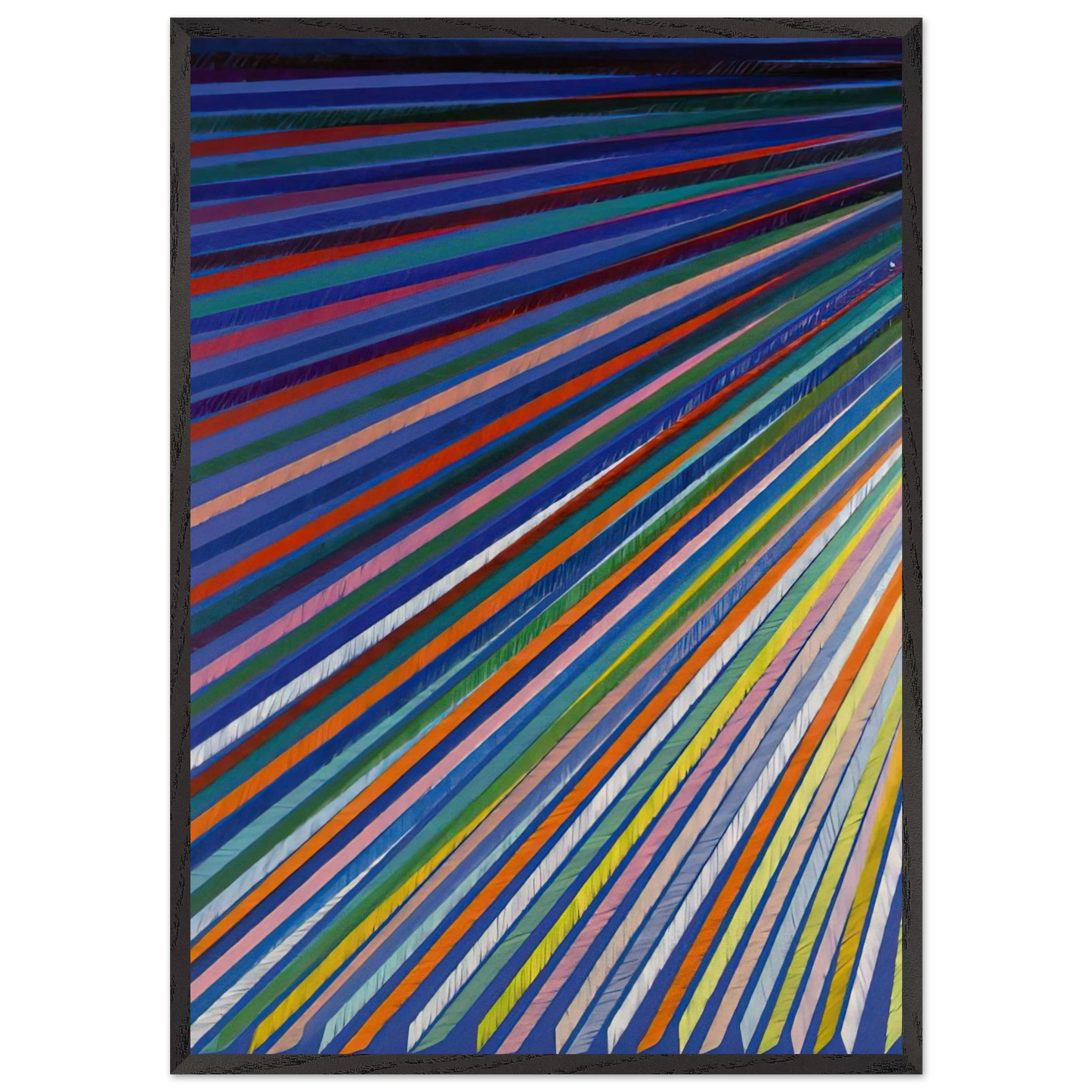 Apex - 1984 - Piero Dorazio 70x100 cm / 28x40 inches Framed Art Print – Black Wooden Frame