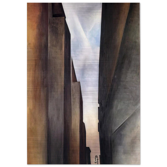 Street of New York II - Georgia O'Keeffe Brushed Aluminum Print - 70x100 cm / 28x40 inches | Georgia O'Keeffe Aluminum Print | Georgia O'Keeffe Prints