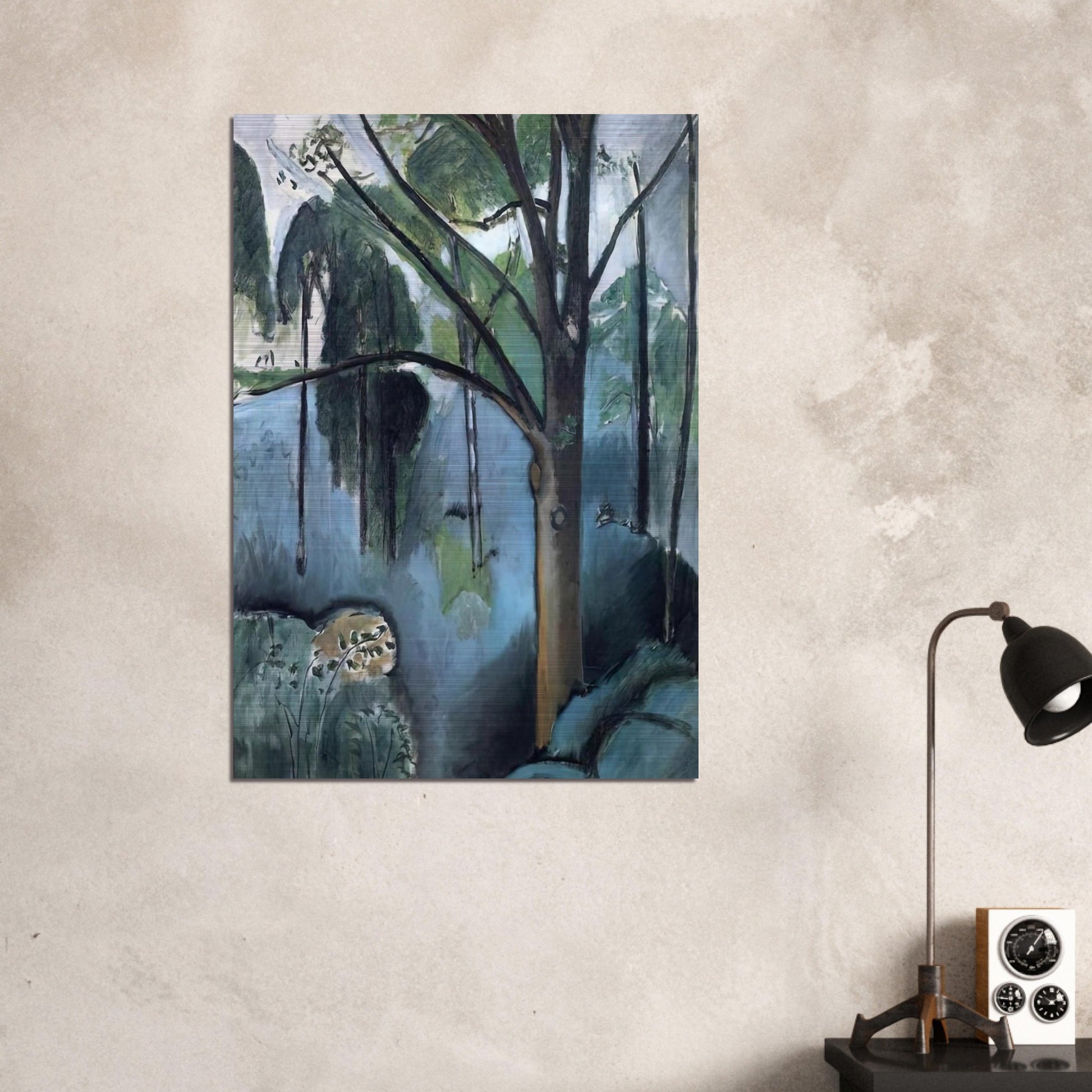 TRIVAUX POND 1917 - Henri Matisse Brushed Aluminum Print - 70x100 cm / 28x40 inches | Henri Matisse Aluminum Print | Henri Matisse Prints