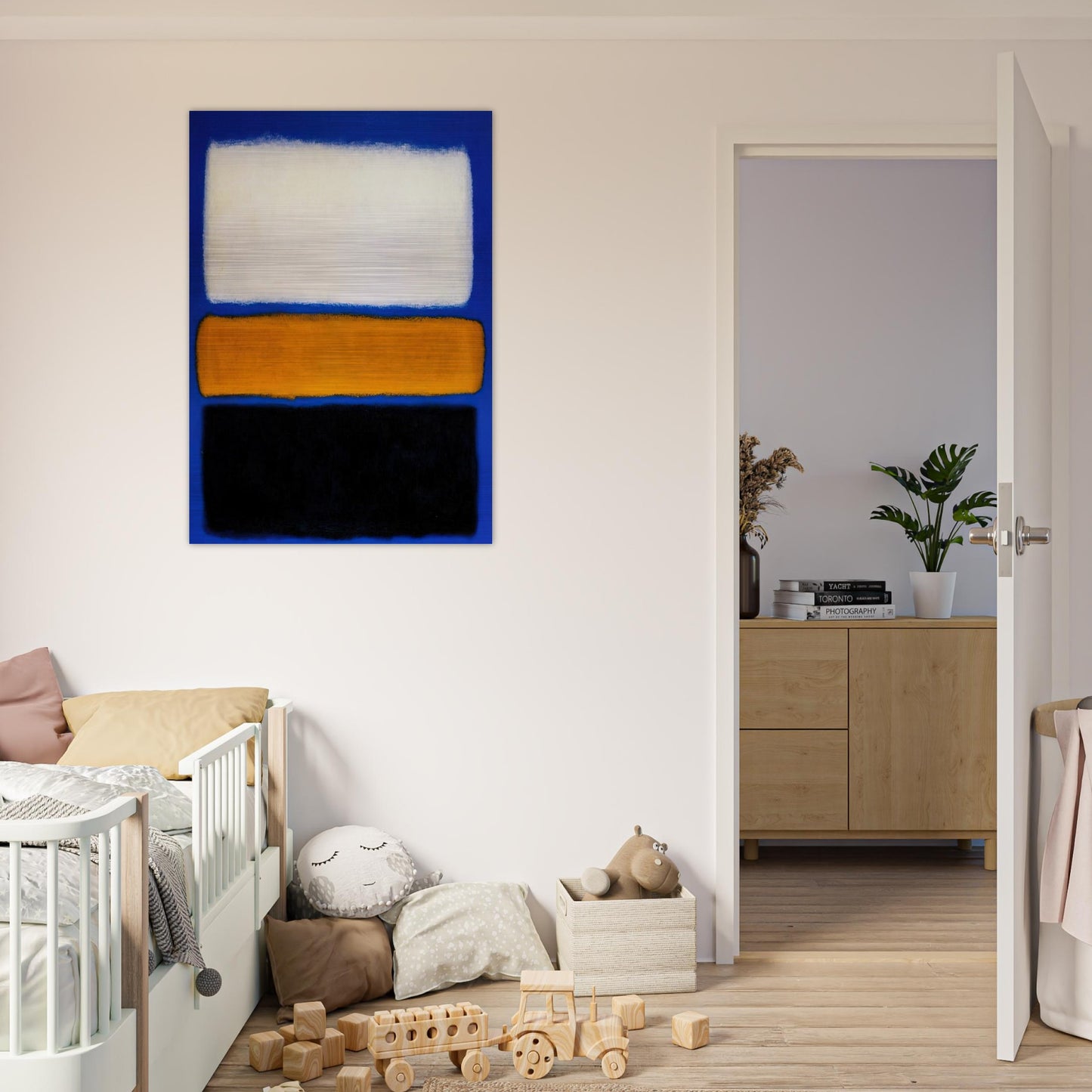 No. 16 - 1961 - Mark Rothko Brushed Aluminum Print - 70x100 cm / 28x40 inches | Mark Rothko Aluminum Print | Mark Rothko Prints