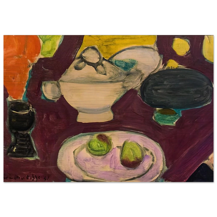STILL LIFE 1941 - Henri Matisse Brushed Aluminum Print - 70x100 cm / 28x40 inches | Henri Matisse Aluminum Print | Henri Matisse Prints