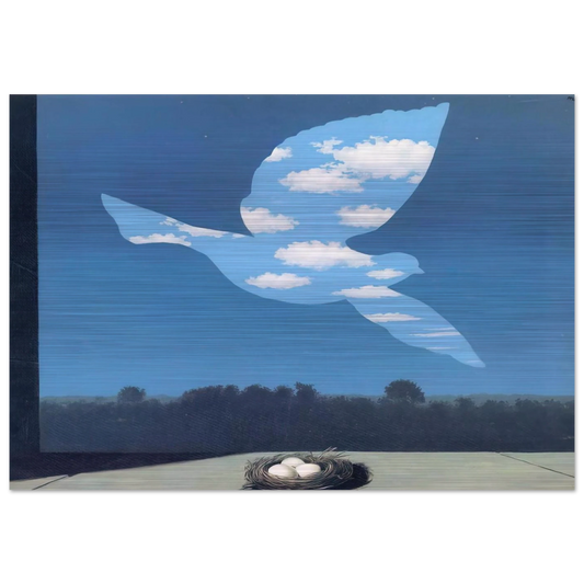 THE RETURN 1940 - Rene Magritte Brushed Aluminum Print - 70x100 cm / 28x40 inches | Rene Magritte Aluminum Print | Rene Magritte Prints