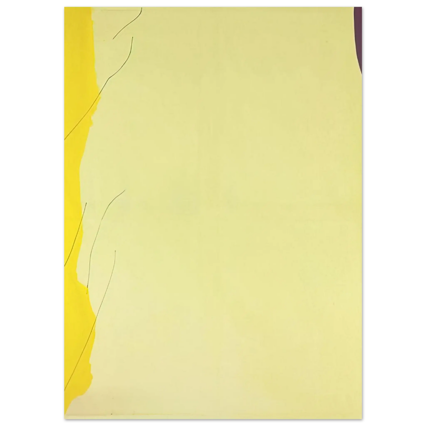 Helen Frankenthaler - Distillation - 1973 Wall art - A2 (42 x 59.4  cm) - Premium Wooden Framed Poster With Fine Art Paper - Black frame