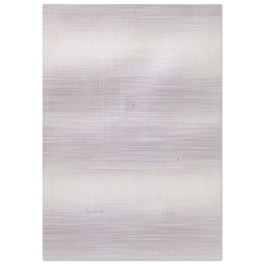 Similmente - Spatialism - Enrico Castellani Brushed Aluminum Print - 70x100 cm / 28x40 inches | Enrico Castellani Aluminum Print | Enrico Castellani Prints