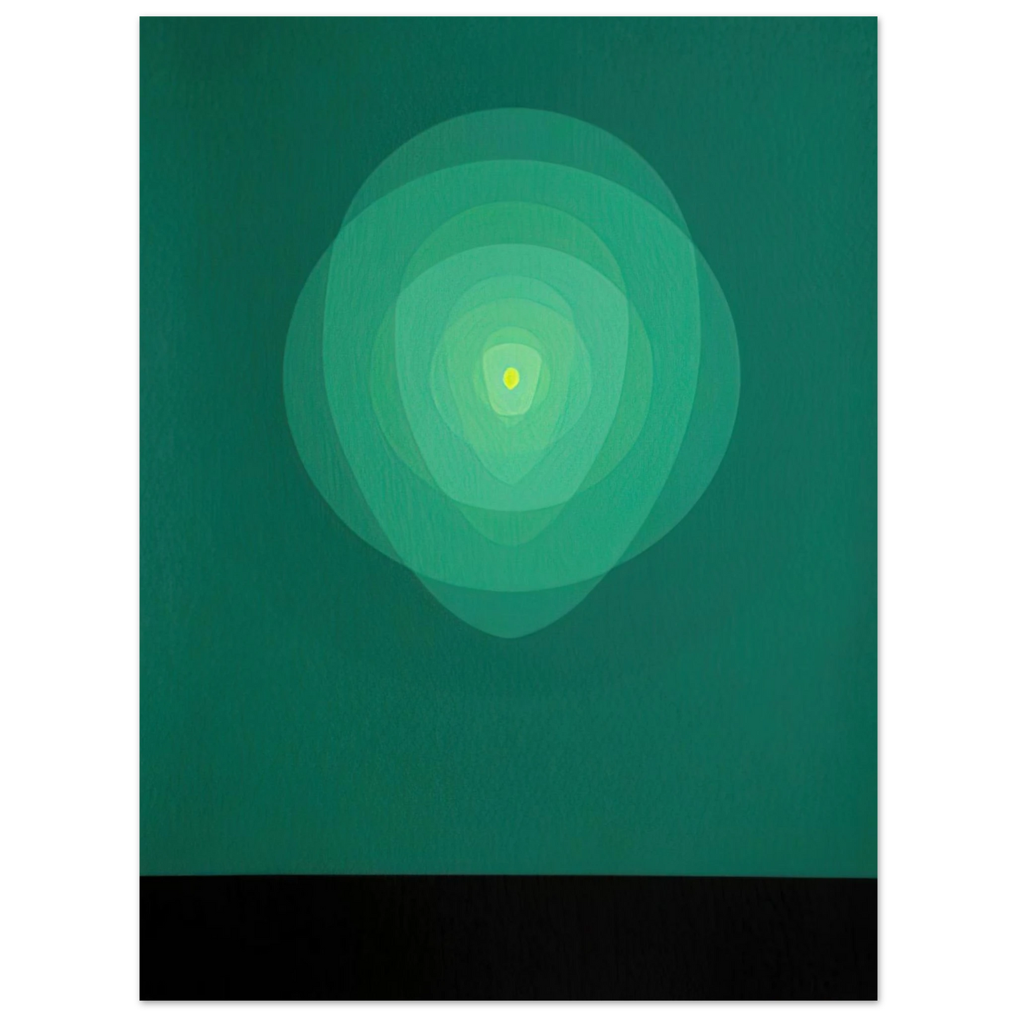 Clarence Holbrook Carter - Green Mandala - 1969  75x100 cm / 30x40inches Fine Art Poster