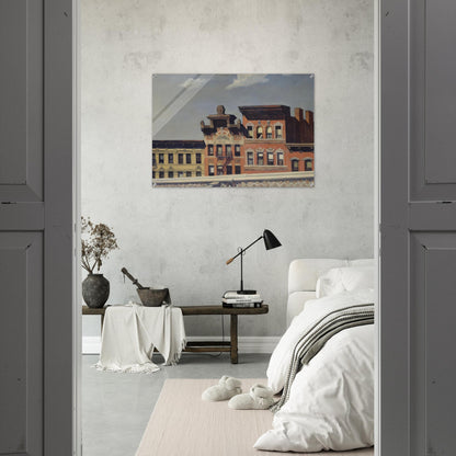 From Williamsburg Bridge - Edward Hopper Acrylic Print - 70x100 cm / 28x40″ inches | Edward Hopper Wall Art | Edward Hopper Prints