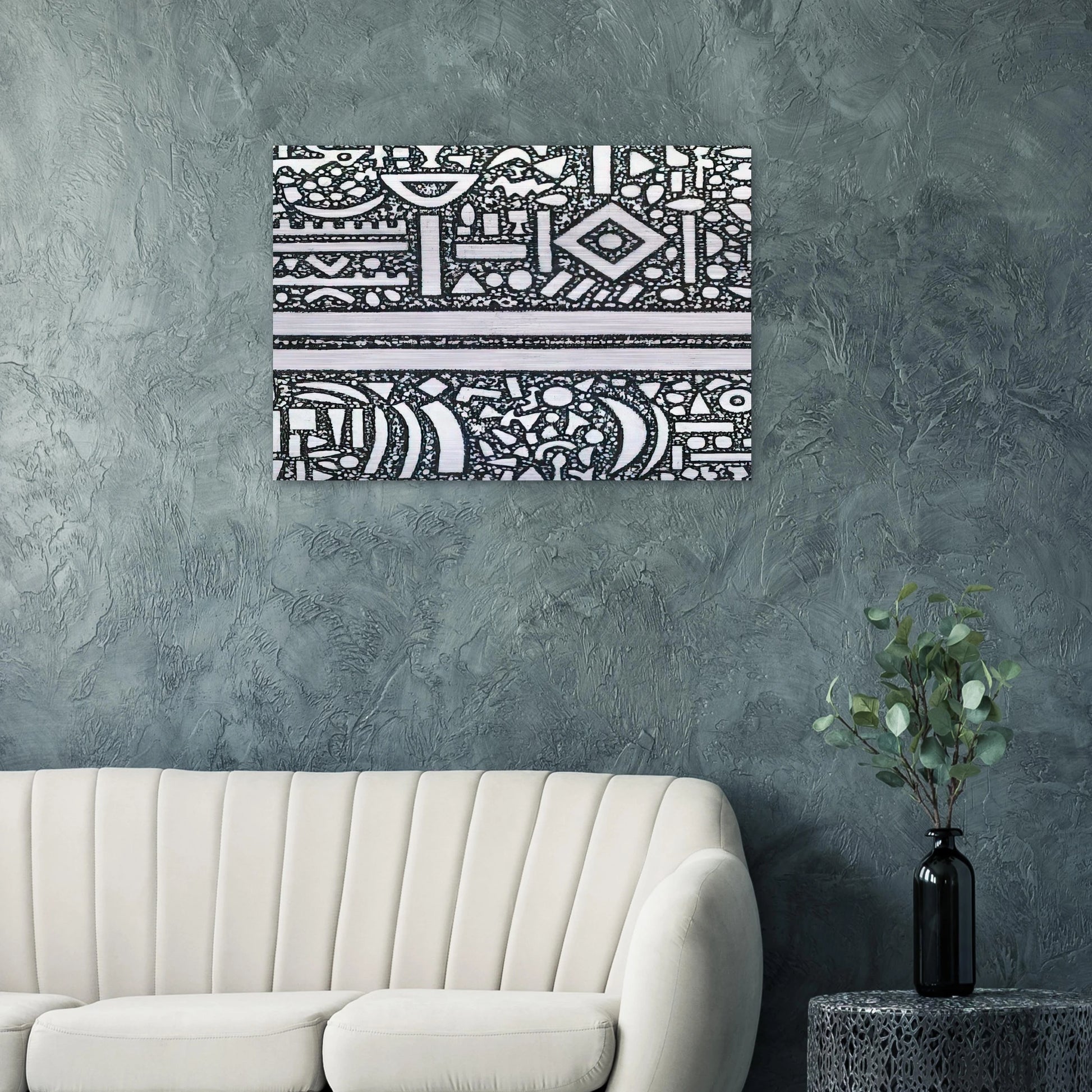 From the Edge of Darkness - 1992 - Richard Pousette-Dart Brushed Aluminum Print - 70x100 cm / 28x40 inches | Richard Pousette-Dart Aluminum Print | Richard Pousette-Dart Prints
