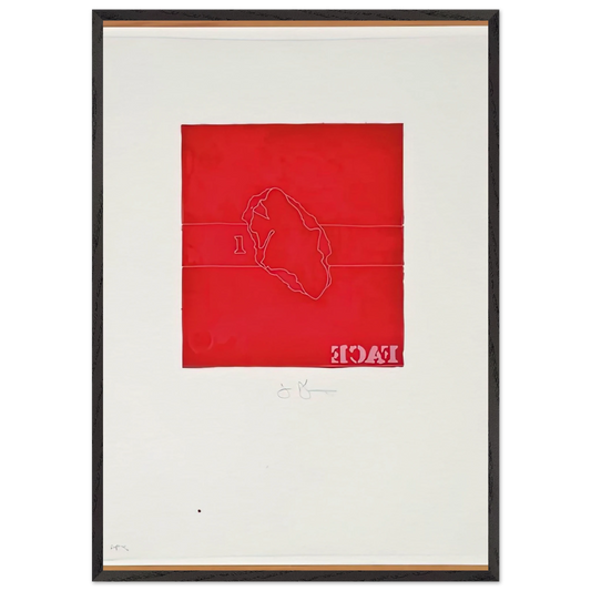 FACE CASTS FROM UNTITLED SERIES 1974 - Jasper Johns 70x100 cm / 28x40 inches Framed Art Print – Black Wooden Frame