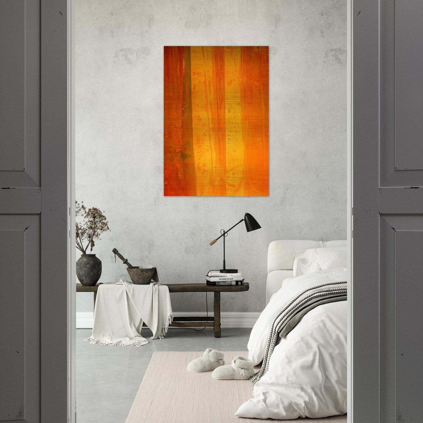 Pink Flutter - Sam Gilliam Brushed Aluminum Print - 70x100 cm / 28x40 inches | Sam Gilliam Aluminum Print | Sam Gilliam Prints