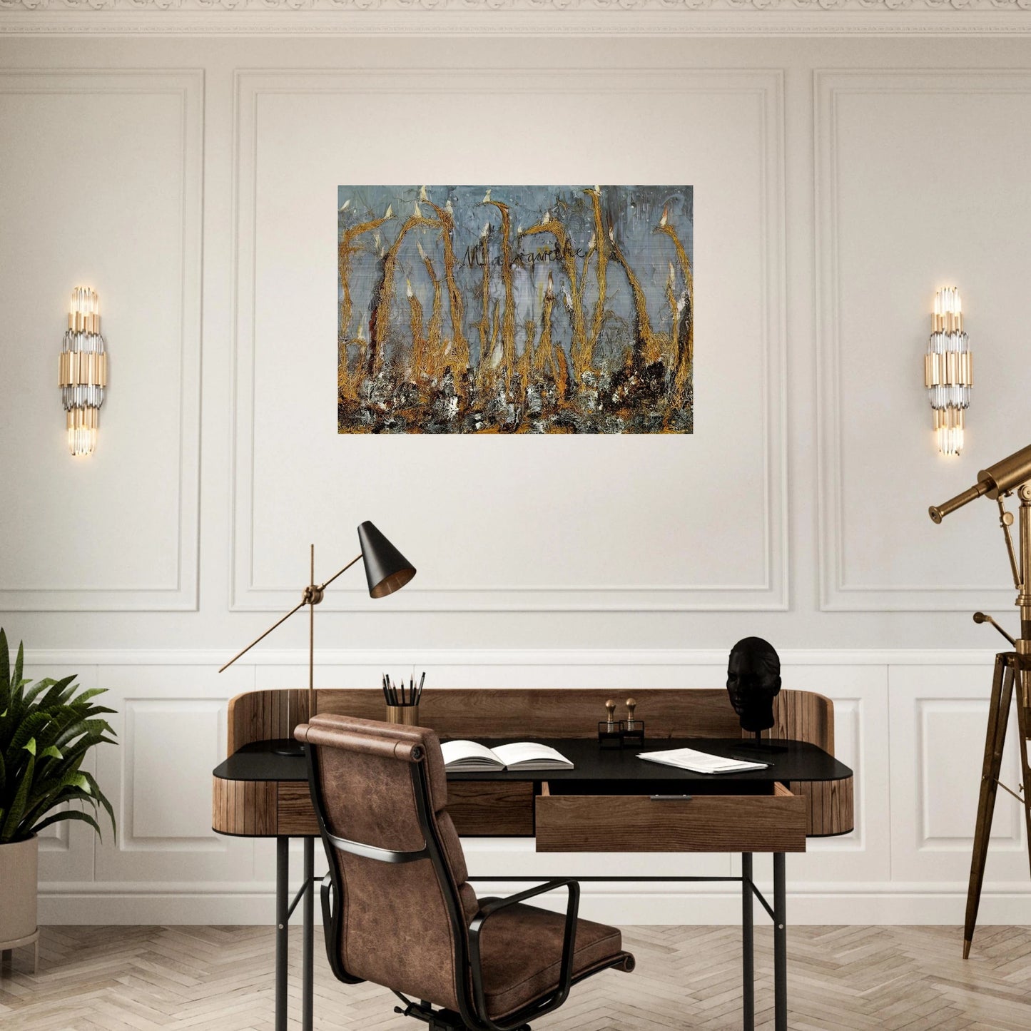 MARGARETHE - Anselm Kiefer Brushed Aluminum Print - 70x100 cm / 28x40 inches | Anselm Kiefer Aluminum Print | Anselm Kiefer Prints
