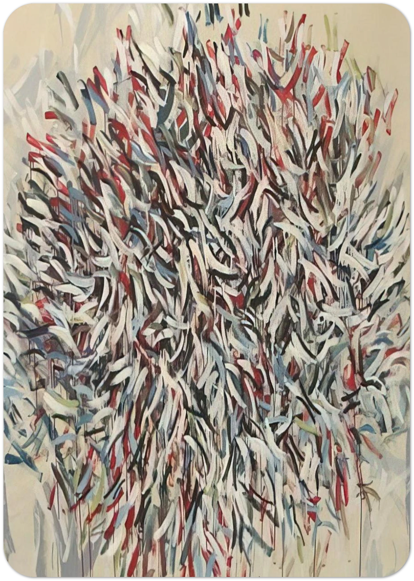 Abstract 2 - 1982 By Robert Goodnough Pack of 10 Post Cards | Robert Goodnough Post Cards | A6 (10.5 x 14.8 cm) - 4.1 x 5.8 inches