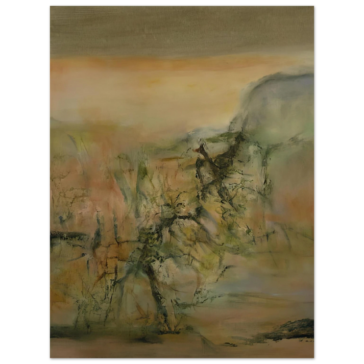 Zao Wou-Ki - 12 12 2000 2000  75x100 cm / 30x40inches Fine Art Poster