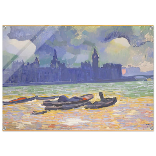 THE PALACE OF WESTMINSTER 1907 0 - Andre Derain Acrylic Print - 70x100 cm / 28x40″ inches | Andre Derain Wall Art | Andre Derain Prints
