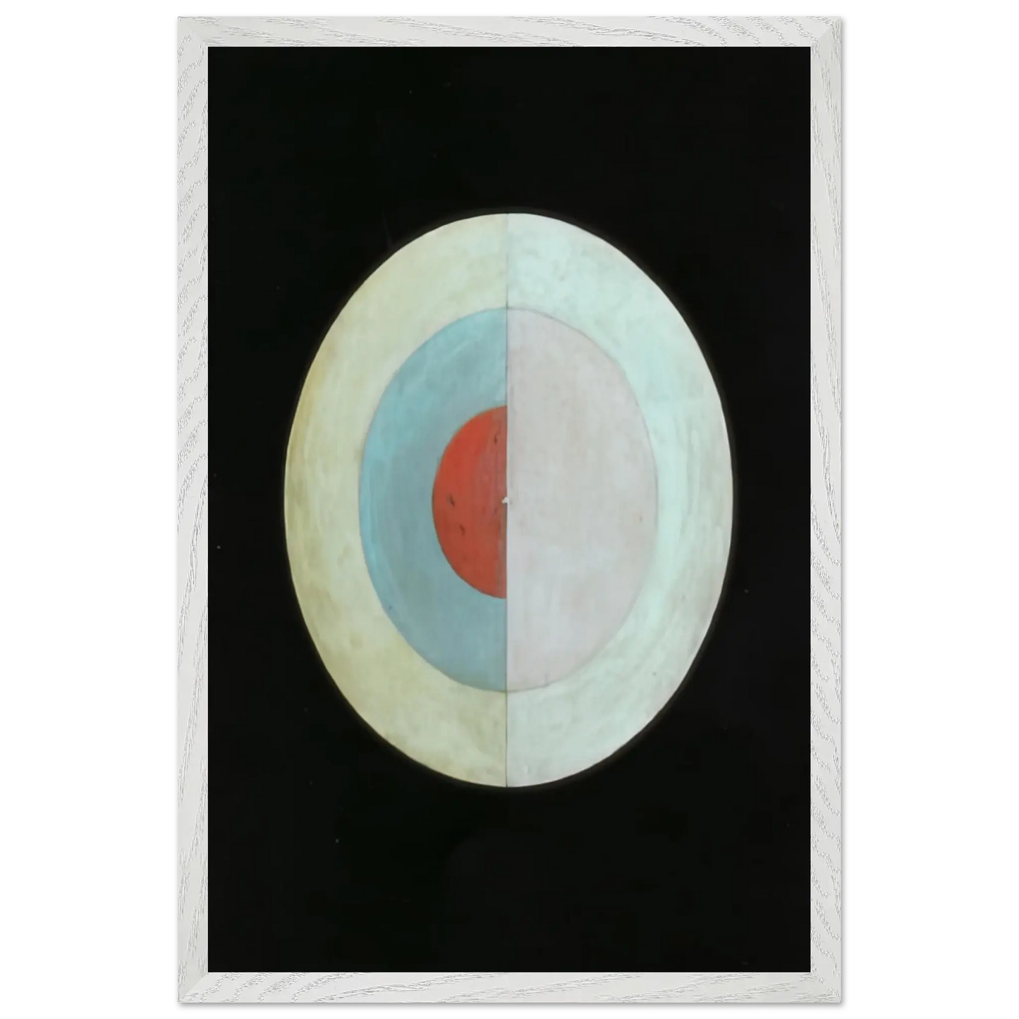 Hilma af Klint - THE SWAN NO 16 1915 Wall art - 45x60 cm / 18x24 Inches - Premium Wooden Framed Poster With Fine Art Paper - Black frame