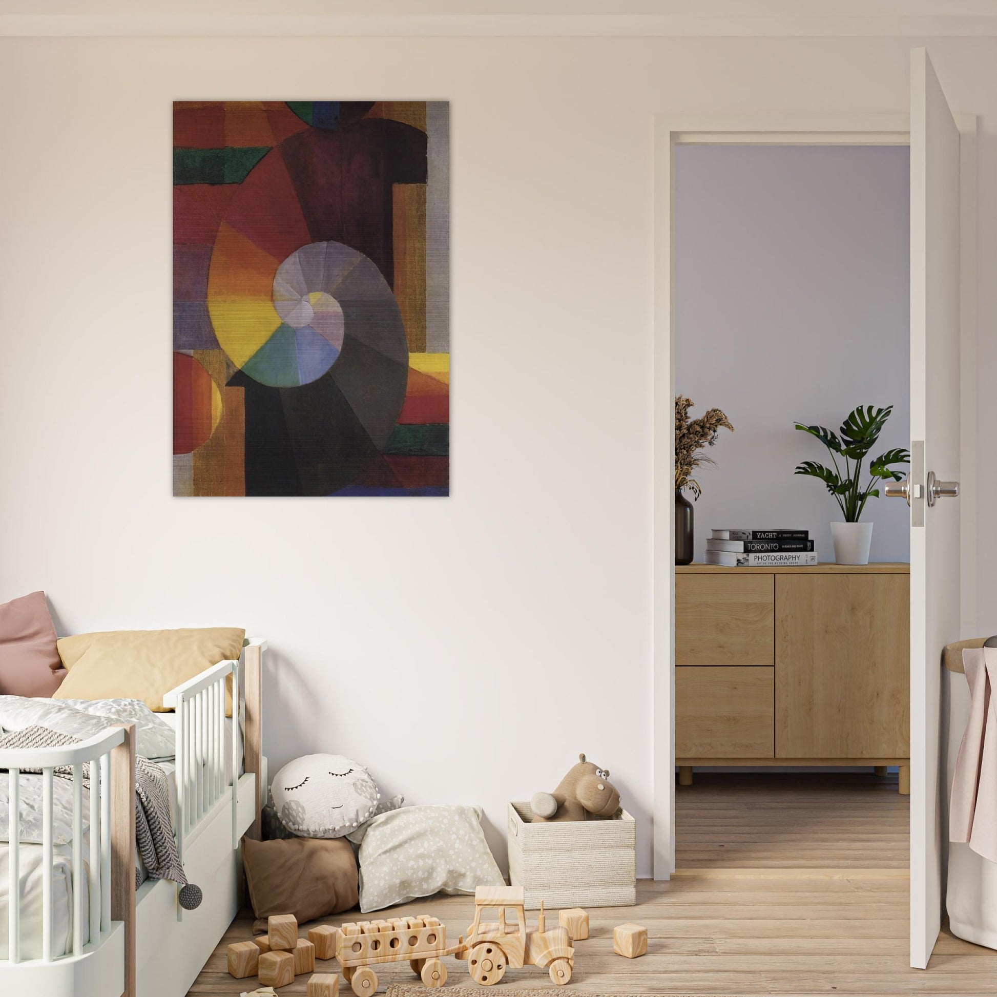 The Meeting - Johannes Itten Brushed Aluminum Print - 70x100 cm / 28x40 inches | Johannes Itten Aluminum Print | Johannes Itten Prints