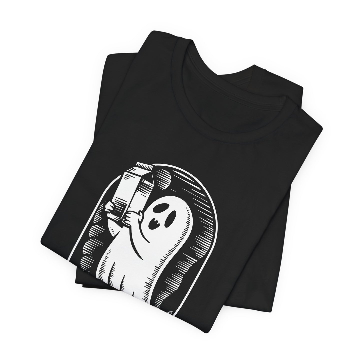 Solo un papá que siempre regresaba con leche camiseta de Halloween - Camiseta de manga corta unisex