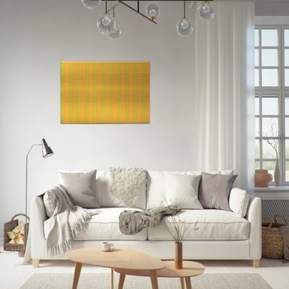 Two Yellows - 1959 - Gene Davis Brushed Aluminum Print - 70x100 cm / 28x40 inches | Gene Davis Aluminum Print | Gene Davis Prints