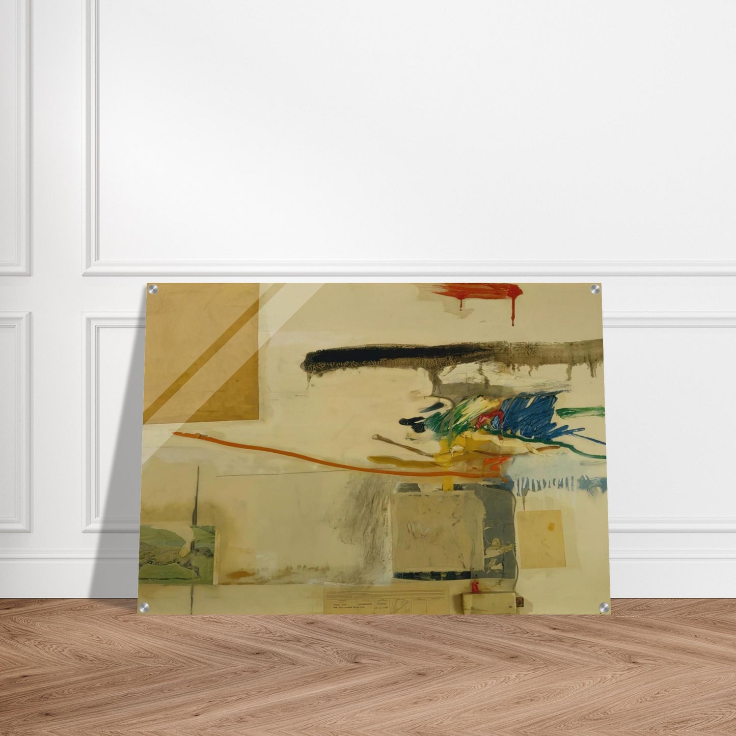 UNTITLED FORMERLY TITLED COLLAGE WITH HORSE 1957 - Robert Rauschenberg Acrylic Print - 70x100 cm / 28x40″ inches