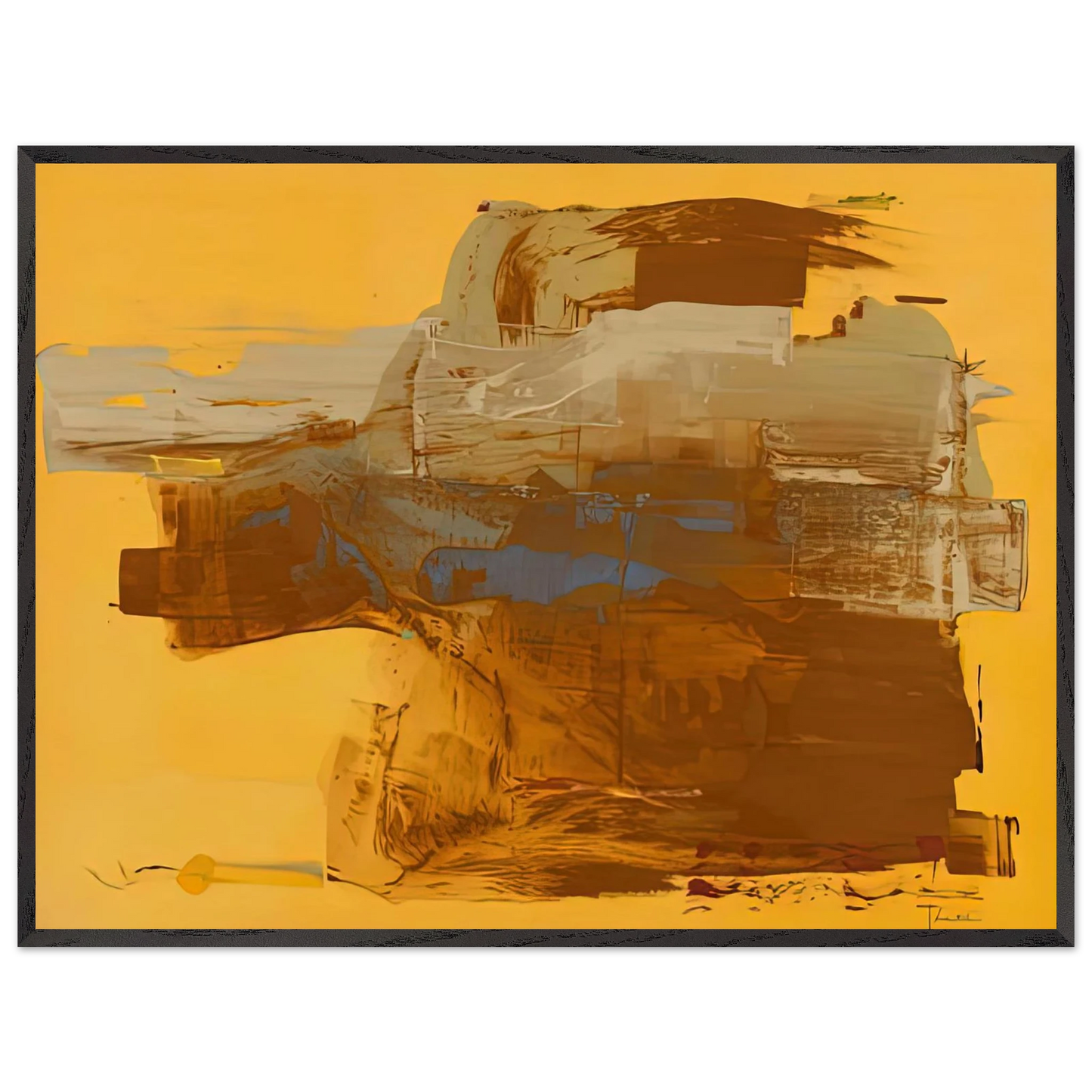 Helen Frankenthaler - Mineral Kingdom, 1976- Wall Art - 30x40 cm / 12x16 inches - Fine Art Poster-canvas - -