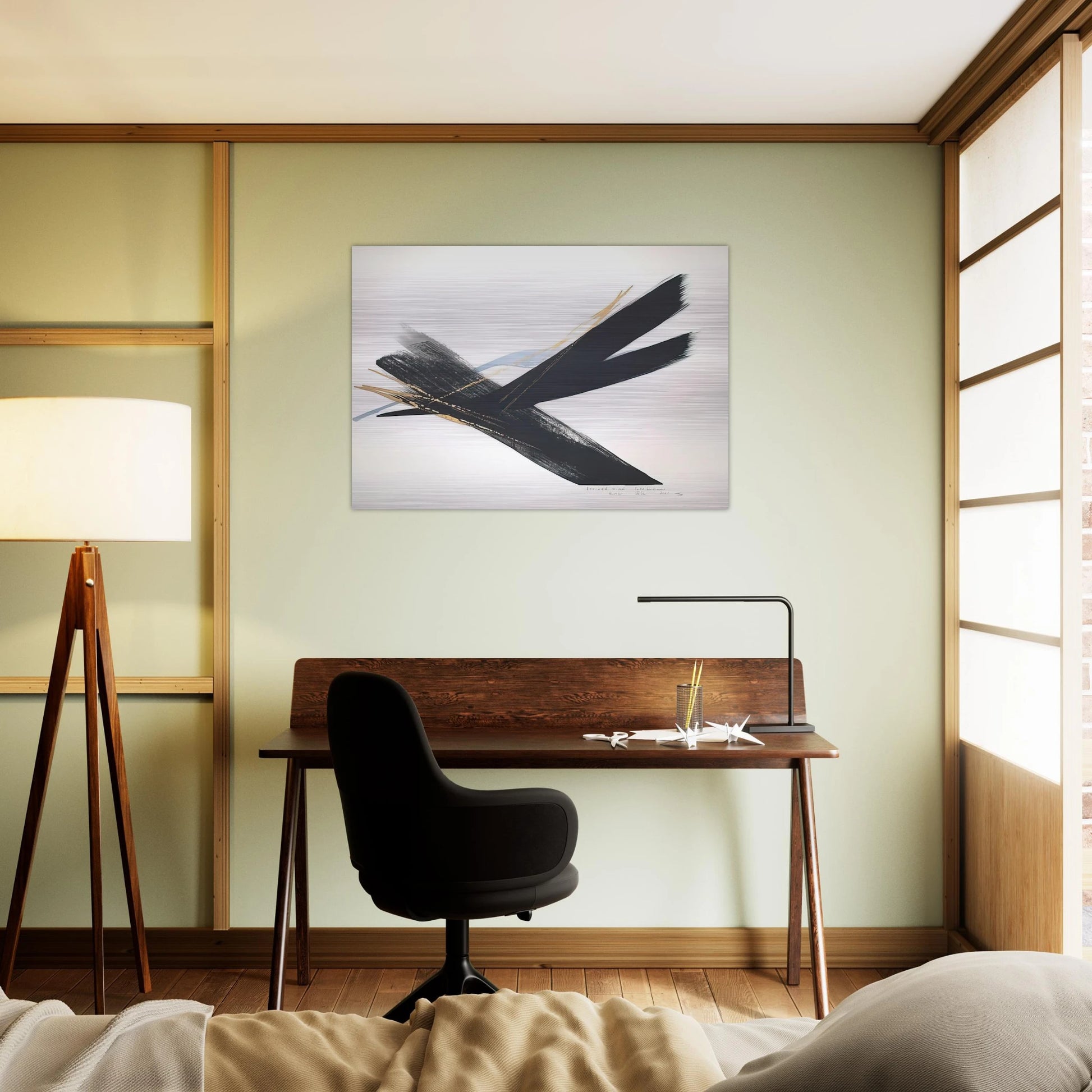 Arrived Wind - 2001 - Toko Shinoda Brushed Aluminum Print - 70x100 cm / 28x40 inches | Toko Shinoda Aluminum Print | Toko Shinoda Prints