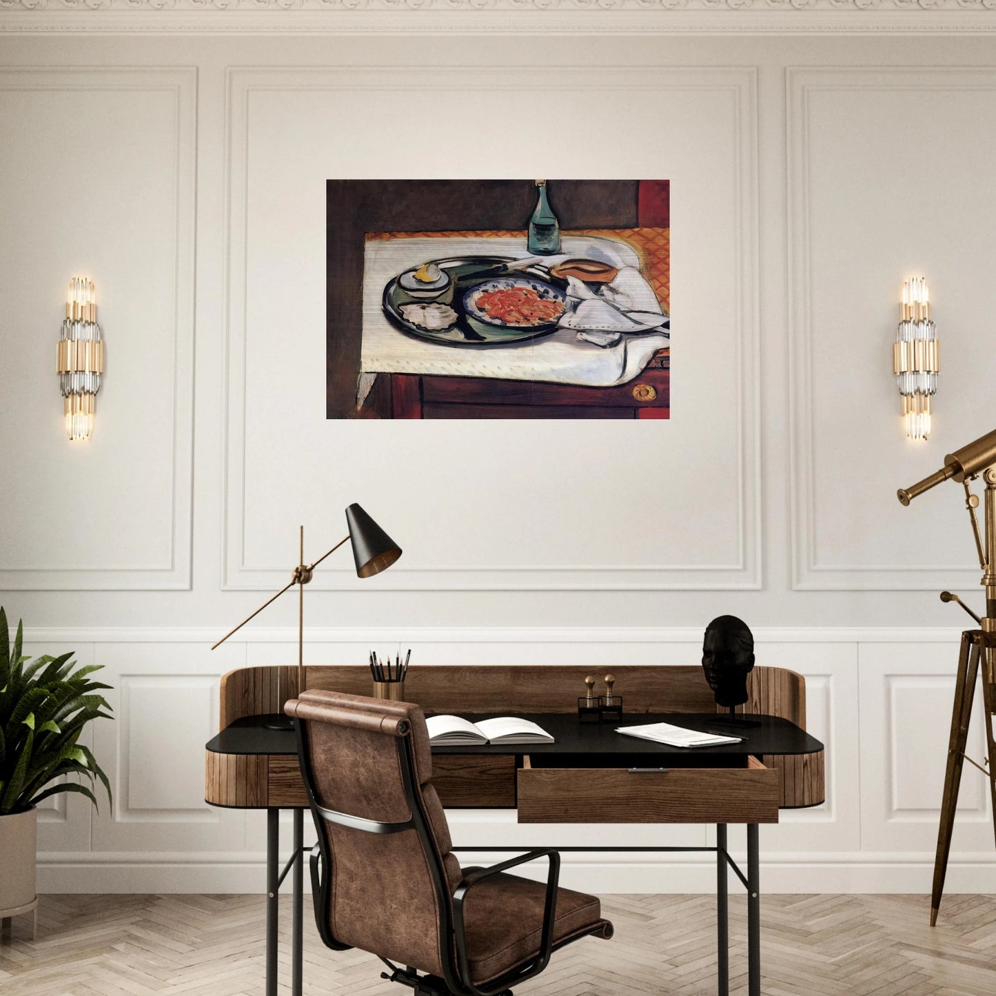 STILL LIFE WITH SHELLFISH - Henri Matisse Brushed Aluminum Print - 70x100 cm / 28x40 inches | Henri Matisse Aluminum Print | Henri Matisse Prints