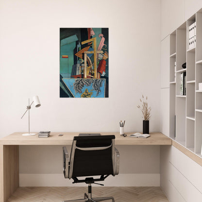 THE MELANCHOLY OF DEPARTURE 1916 1 - Giorgio de Chirico Brushed Aluminum Print - 70x100 cm / 28x40 inches | Giorgio de Chirico Aluminum Print | Giorgio de Chirico Prints