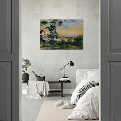 View of Antibes - Pierre-Auguste Renoir Brushed Aluminum Print - 70x100 cm / 28x40 inches | Pierre-Auguste Renoir Aluminum Print | Pierre-Auguste Renoir Prints