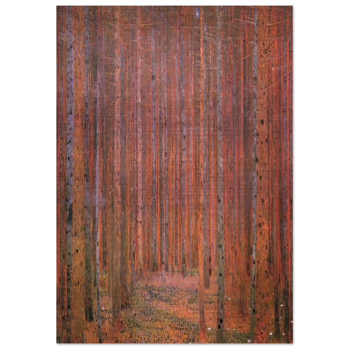 FIR FOREST I - Gustav Klimt Brushed Aluminum Print - 70x100 cm / 28x40 inches | Gustav Klimt Aluminum Print | Gustav Klimt Prints