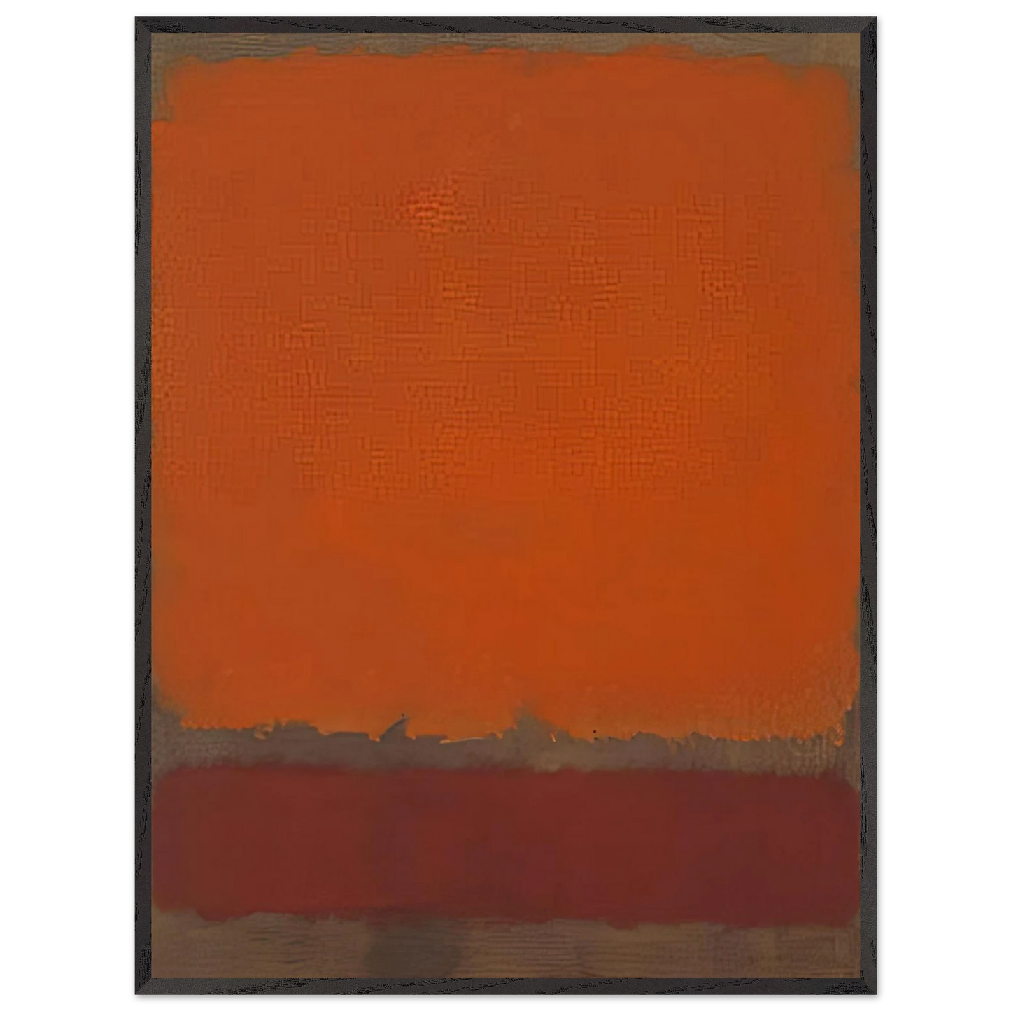 Mark Rothko - Ochre and Red on Red - 1962 Wall Art - 60x80 cm / 24x32 inches - Premium Wooden Framed Poster With Fine Art Paper-canvas - White frame