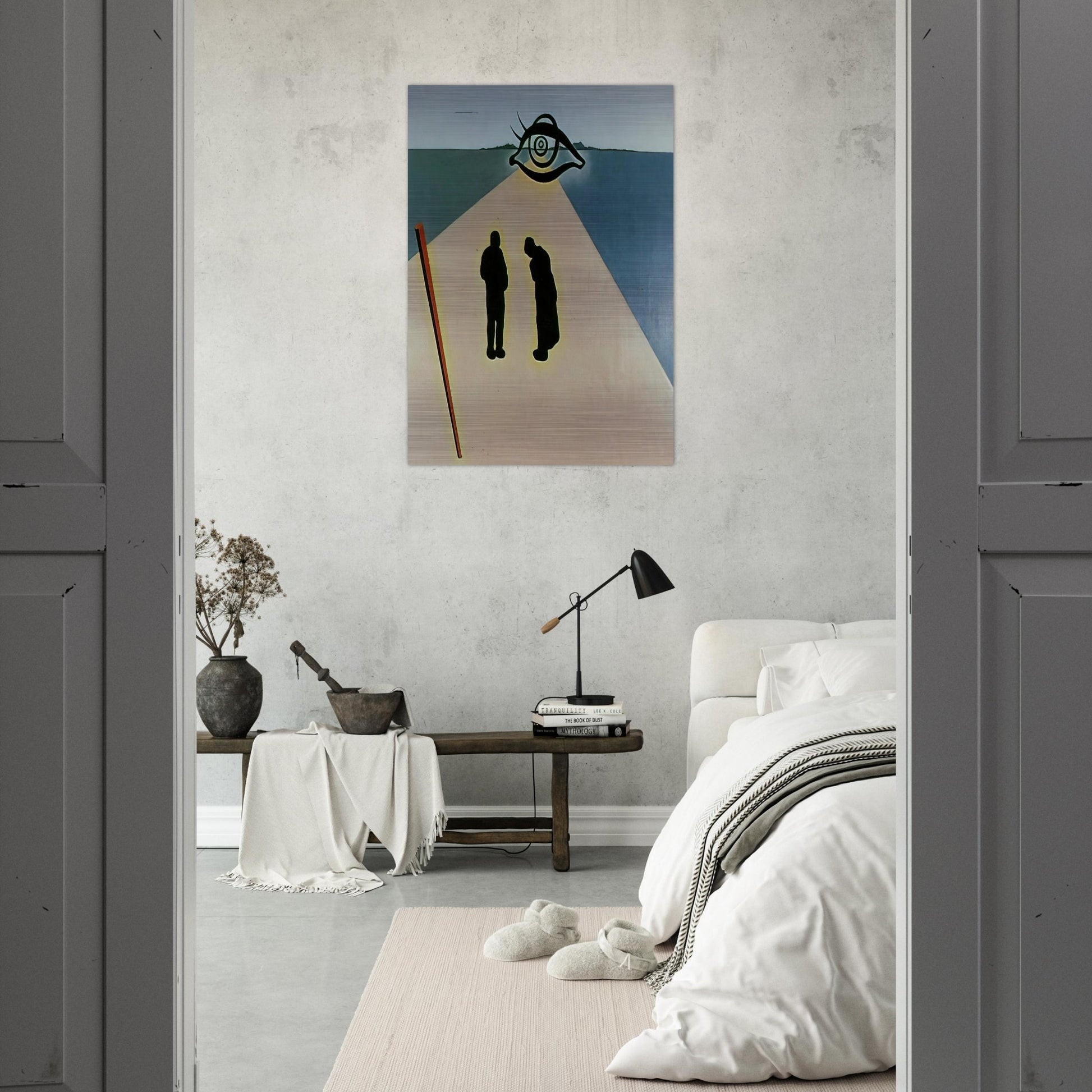 THE EYE OF THE ANGELUS - Salvador Dali Brushed Aluminum Print - 70x100 cm / 28x40 inches | Salvador Dali Aluminum Print | Salvador Dali Prints