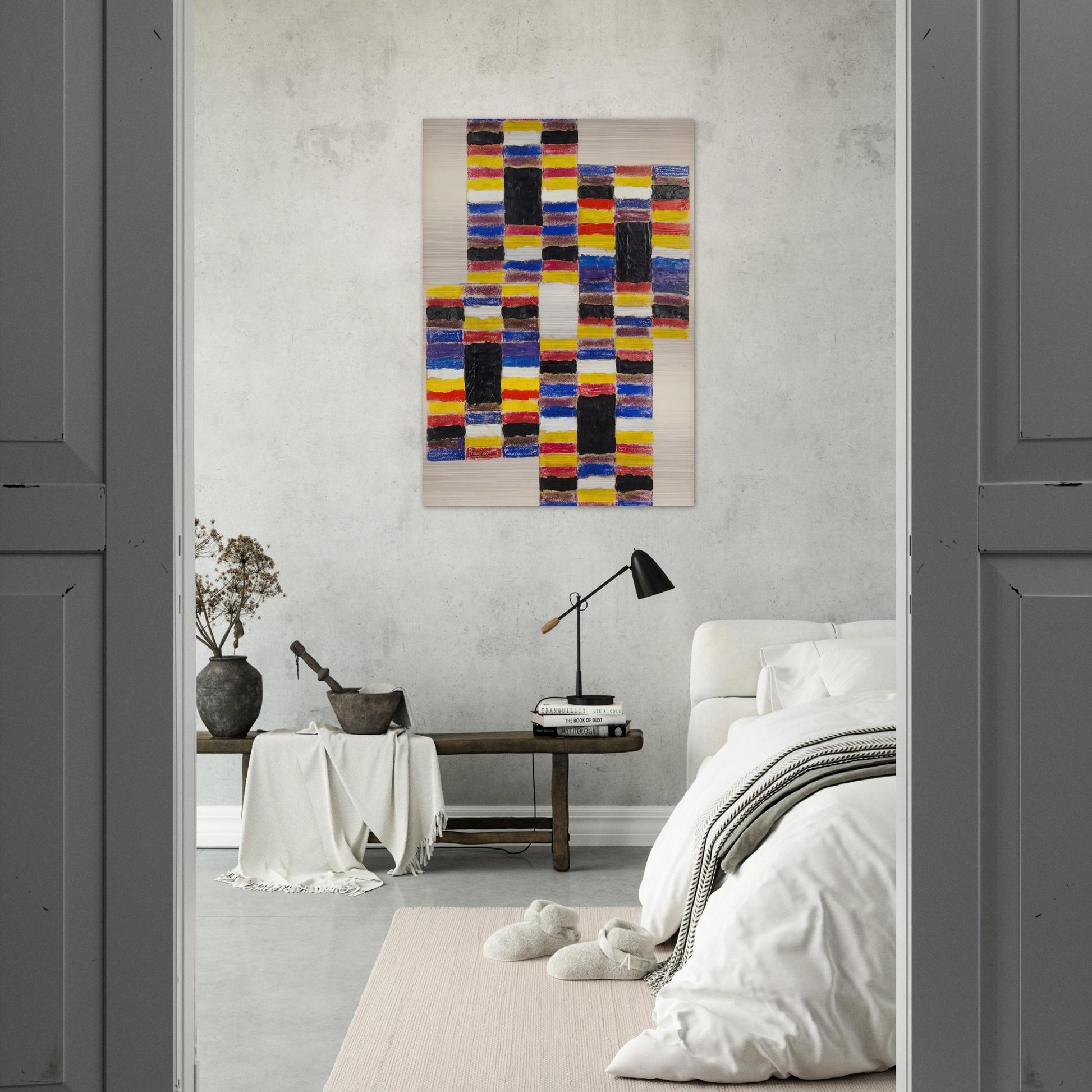 Ascending I - 1958 - Alfred Jensen Brushed Aluminum Print - 70x100 cm / 28x40 inches | Alfred Jensen Aluminum Print | Alfred Jensen Prints