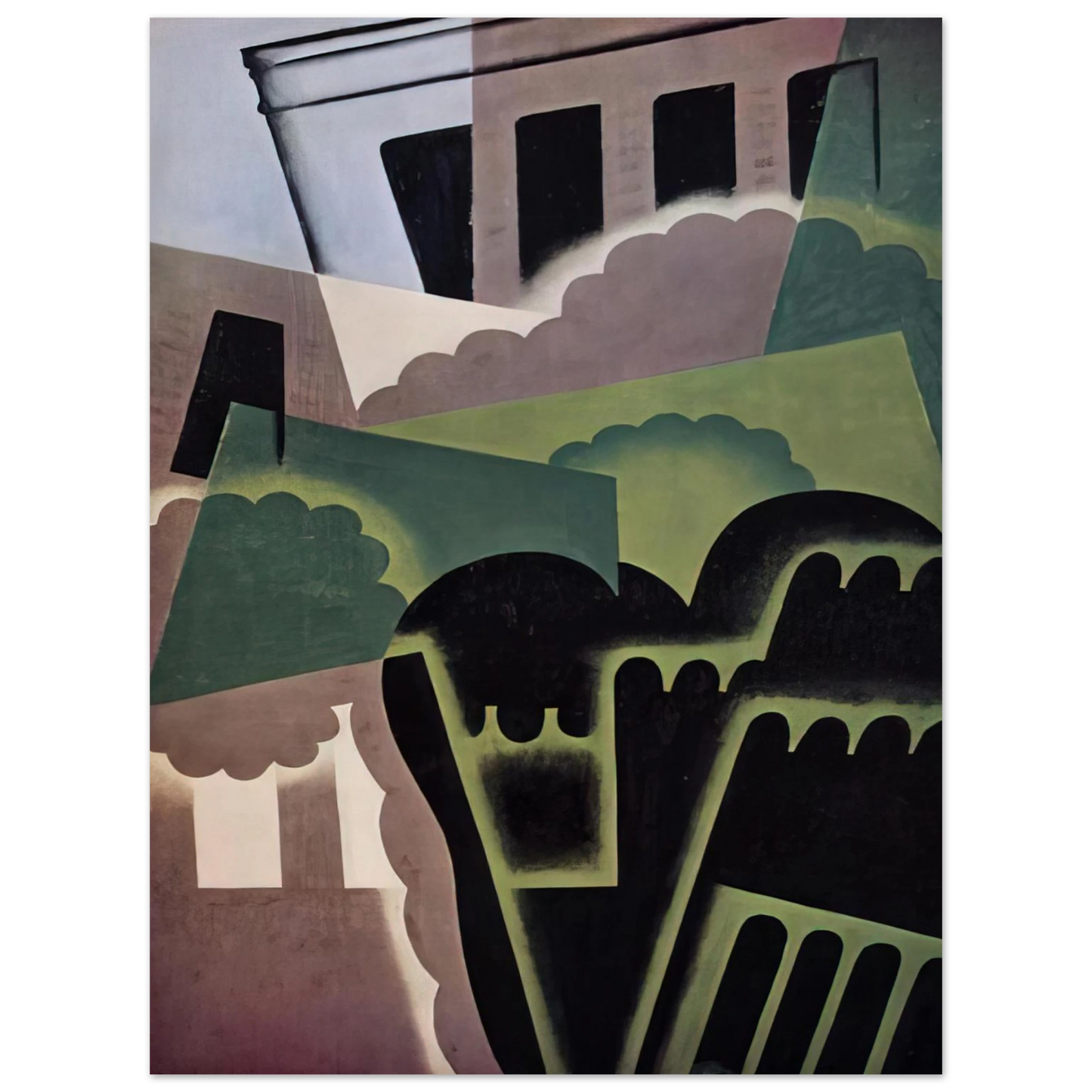 Juan Gris - LANDSCAPE  75x100 cm / 30x40inches Fine Art Poster